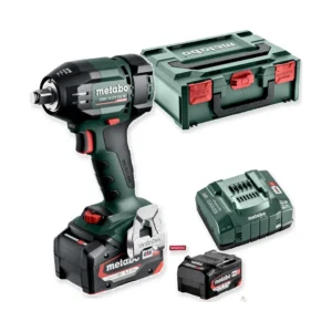Metabo SSW 18 LTX 550 BL klucz udarowy 18 V 550 Nm 2×5,2 Ah metaBOX Metabo SSW 18 LTX 550 BL klucz udarowy 18 V 550 Nm 2×5,2 Ah metaBOX – zestaw: narzędzie, akumulatory, ładowarka
