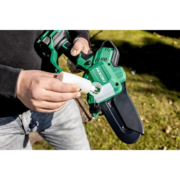 HiKOKI CS1810DDW4Z mini akumulatorowa pilarka łańcuchowa z górnym uchwytem 18 V, bez akumulatora