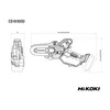 HiKOKI CS1810DDW4Z mini akumulatorowa pilarka łańcuchowa z górnym uchwytem 18 V, bez akumulatora