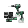 HiKOKI KC18DCWAZ zestaw elektronarzędzi: DS18DC + WH18DC, 2×5,0 Ah