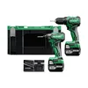 HiKOKI KC18DDWAZ zestaw elektronarzędzi: DS18DD + WH18DD, 2×5,0 Ah