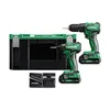 HiKOKI KC18DDWGZ zestaw elektronarzędzi: DV18DD + WH18DD, 2×2,0 Ah