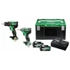 HiKOKI KC18DEWAZ zestaw elektronarzędzi: DS18DE + WH18DE, 2×5,0 Ah