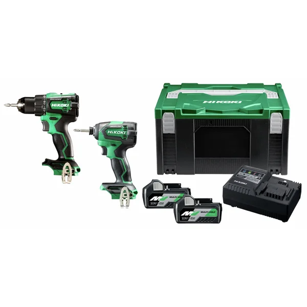 HiKOKI KC18DEWAZ zestaw elektronarzędzi: DS18DE + WH18DE, 2×5,0 Ah