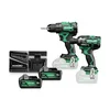 HiKOKI KC18DEWKZ zestaw elektronarzędzi: DS18DE + WR18DH, 2×5,0 Ah