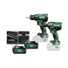 HiKOKI KC18DEWKZ zestaw elektronarzędzi: DS18DE + WR18DH, 2×5,0 Ah