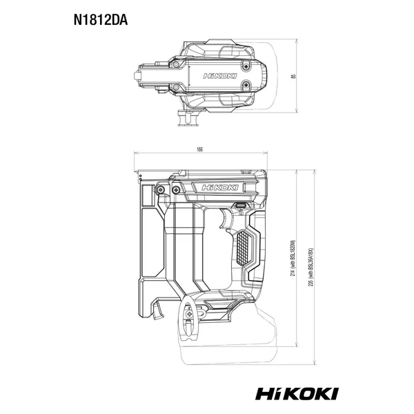 HiKOKI N1812DAW4Z zszywacz akumulatorowy 18 V, bez akumulatora