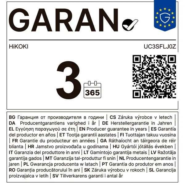 HiKOKI UC3SFLW0Z ładowarka sieciowa HiKOKI UC3SFLW0Z ładowarka sieciowa