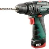 Metabo 600385500 akumulatorowa wiertarka udarowa PowerMaxx SB Basic 12 V 34 Nm, 2×2,0 Ah, walizka