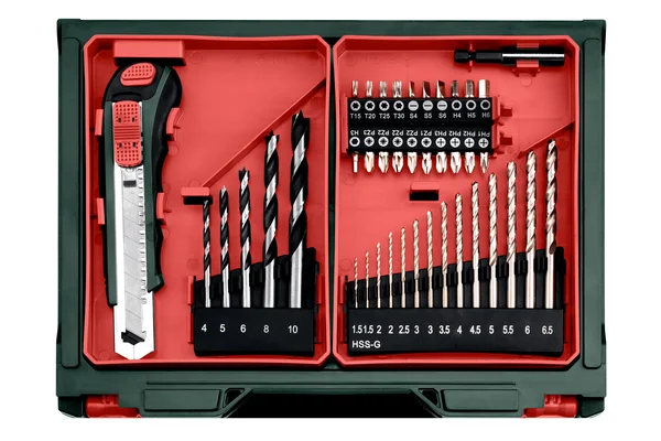 Metabo 600385710 akumulatorowa wiertarka udarowa PowerMaxx SB Basic Set 12 V 34 Nm, 2×2,0 Ah, walizka