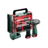 Metabo 600385710 akumulatorowa wiertarka udarowa PowerMaxx SB Basic Set 12 V 34 Nm, 2×2,0 Ah, walizka