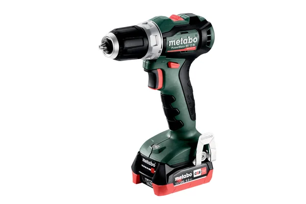Metabo 601044800 wiertarko-wkrętarka akumulatorowa PowerMaxx BS 12 BL 12 V 45 Nm, 2×4,0 Ah, metaBOX