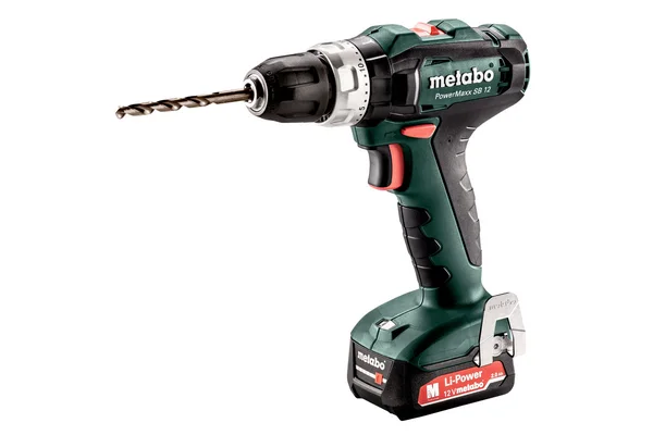 Metabo 601076500 akumulatorowa wiertarka udarowa PowerMaxx SB 12 12 V 40 Nm, 2×2,0 Ah, metaBOX