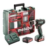 Metabo 601076870 ah + 63 szt. osprzętu PowerMaxx SB 12 Mobilny Warsztat z ładowarką SC 30 + 2 akumulatory