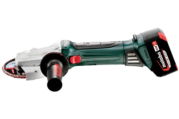 Metabo 601306840 akumulatorowa szlifierka kątowa z płaską głowicą WF 18 LTX 125 Quick 18 V 125 mm, metaBOX