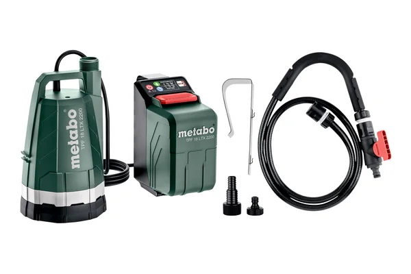 Metabo 601729850 pompa TPF 18 LTX 2200 akumulatorowa pompa zanurzeniowa i do wody deszczowej 18 V, bez