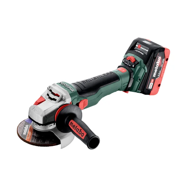 Metabo 601731660 akumulatorowa szlifierka kątowa WVB 18 LTX BL 15-125 Quick 18 V 125 mm, 2×5,5 Ah, metaBOX