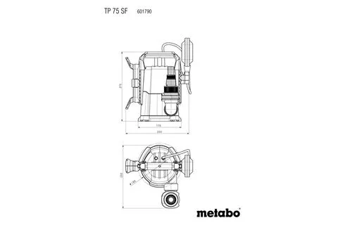 Metabo 601790000 pompa TP 75 SF 280 W
