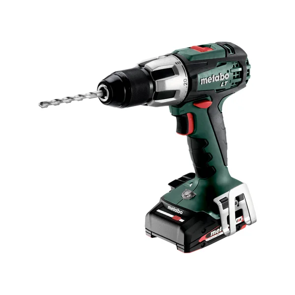 Metabo 602103510 akumulatorowa wiertarka udarowa SB 18 LT Compact 18 V 60 Nm, 2×2,0 Ah, metaBOX
