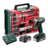 Metabo 602217710 wiertarko-wkrętarka akumulatorowa BS 18 Quick Set 18 V 48 Nm, 2×2,0 Ah, walizka