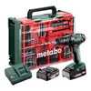 Metabo 602245710 akumulatorowa wiertarka udarowa SB 18 Set 18 V 48 Nm, 2×2,0 Ah, walizka