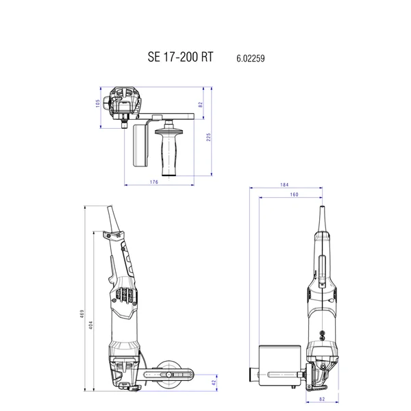 Metabo 602259000 satyniarka SE 17-200 RT 1700 W Metabo 602259000 satyniarka SE 17-200 RT 1700 W