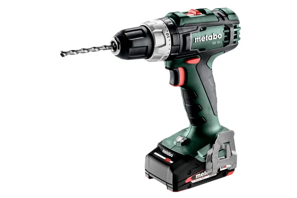 Metabo 602317500 akumulatorowa wiertarka udarowa SB 18 L 18 V 50 Nm, 2×2,0 Ah, metaBOX