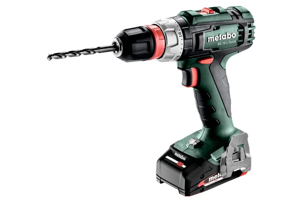 Metabo 602320500 wiertarko-wkrętarka akumulatorowa BS 18 L Quick 18 V 50 Nm, 2×2,0 Ah, metaBOX