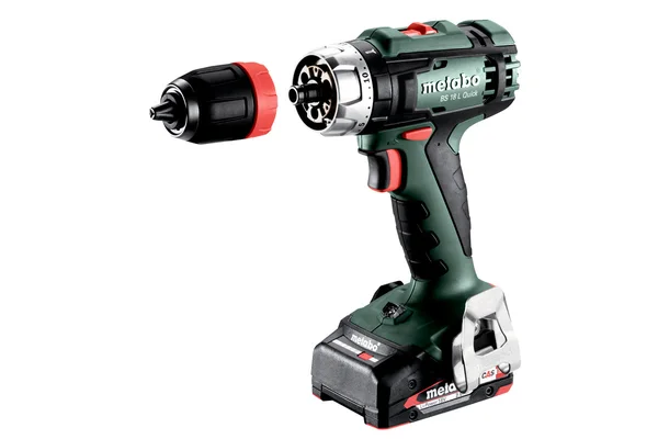 Metabo 602320500 wiertarko-wkrętarka akumulatorowa BS 18 L Quick 18 V 50 Nm, 2×2,0 Ah, metaBOX