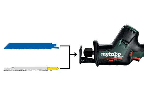 Metabo 602322890 akumulatorowa piła szablasta PowerMaxx SSE 12 BL 12 V, bez akumulatora