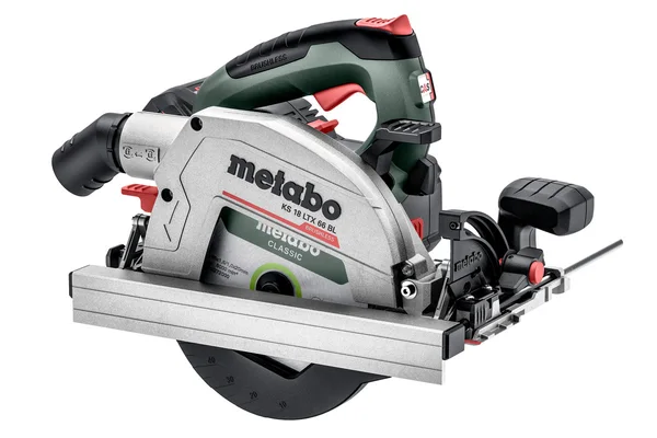 Metabo 611866810 akumulatorowa ręczna pilarka tarczowa KS 18 LTX 66 BL 18 V 165 mm, 2×8,0 Ah, metaBOX