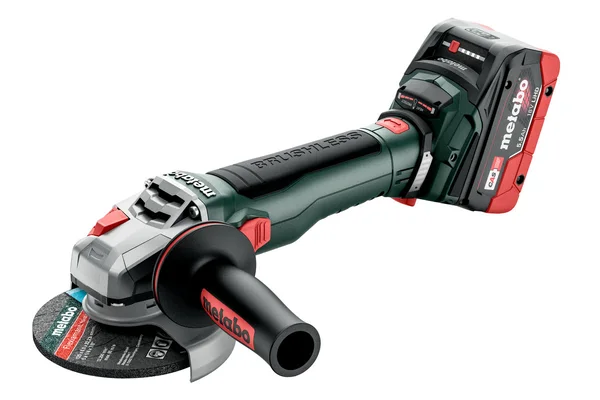 Metabo 613054660 akumulatorowa szlifierka kątowa WB 18 LT BL 11-125 Quick 18 V 125 mm, 2×5,5 Ah, metaBOX