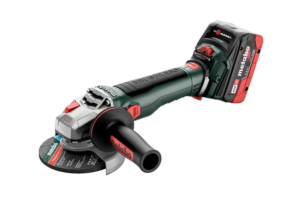 Metabo 613057660 akumulatorowa szlifierka kątowa WVB 18 LT BL 11-125 Quick 18 V 125 mm, 2×5,5 Ah, metaBOX