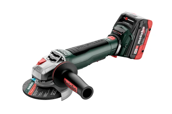 Metabo 613059660 akumulatorowa szlifierka kątowa WPB 18 LT BL 11-125 Quick 18 V 125 mm, 2×5,5 Ah, metaBOX