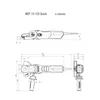 Metabo 613082000 szlifierka kątowa z płaską głowicą WEF 15-125 Quick 125 mm 1550 W