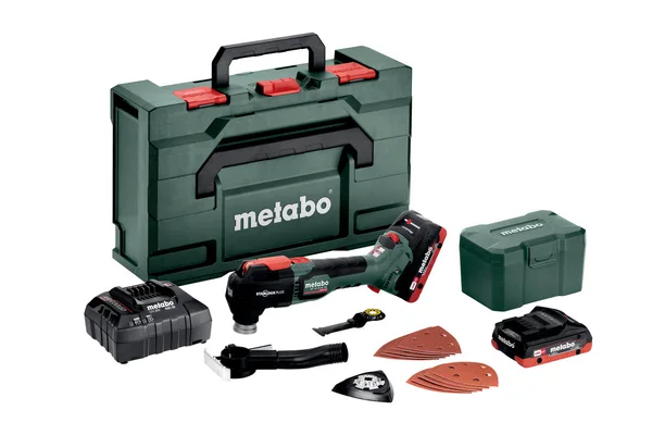 Metabo 613088800 multinarzędzie akumulatorowe MT 18 LTX BL QSL 18 V, 2×4,0 Ah, metaBOX