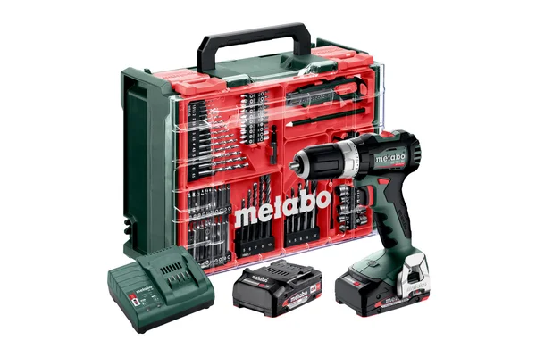 Metabo 613157710 akumulatorowa wiertarka udarowa SB 18 L BL Set 18 V 65 Nm, 2×2,0 Ah, walizka