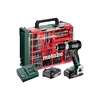 Metabo 613157710 akumulatorowa wiertarka udarowa SB 18 L BL Set 18 V 65 Nm, 2×2,0 Ah, walizka