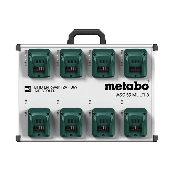 Metabo 627093000 stacja szybkiego ładowania ASC 55 MULTI 8, 12–36 V, EU Metabo 627093000 stacja szybkiego ładowania ASC 55 MULTI 8, 12–36 V, EU