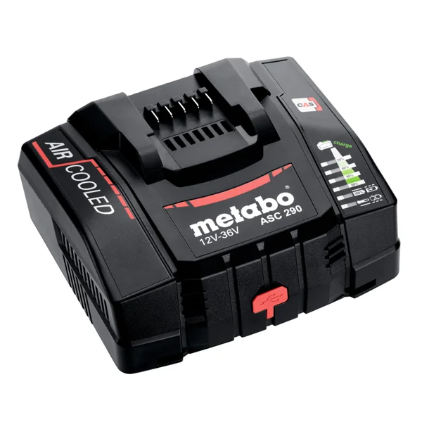 Metabo 627370000 szybka ładowarka ASC 290, 12-36 V, „AIR COOLED” UE