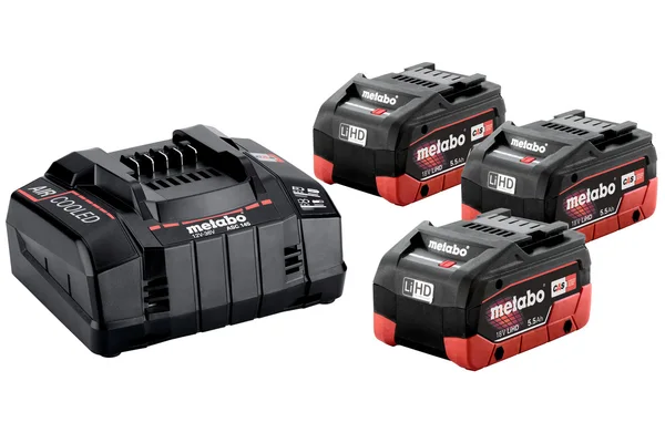 Metabo 685074000 zestaw podstawowy 3 x LiHD 5,5 Ah