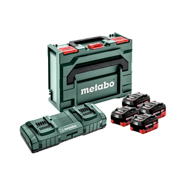 Metabo 685135000 zestaw podstawowy 4 x LiHD 8,0 Ah + ASC 145 Duo + metaBOX 145