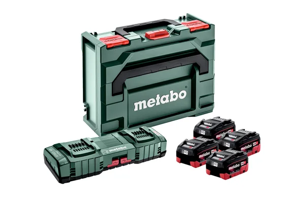 Metabo 685143000 zestaw podstawowy 4x LiHD 10 Ah + ASC 145 DUO + metaBOX