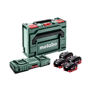Metabo 685143000 zestaw podstawowy 4x LiHD 10 Ah + ASC 145 DUO + metaBOX