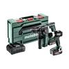 Metabo 685182000 zestaw: wiertarko-wkrętarka BS 18 LT BL + młotowiertarka BH 18 LTX BL 16, 1×2,0 Ah + 1×4,0 Ah, metaBOX