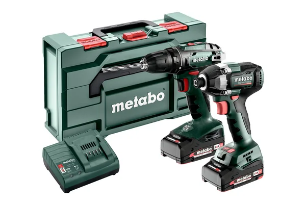 Metabo 685193000 zestaw Combo Set 2.8.1 18V: BS 18 + SSD 18 LT 200 BL, 2×2,0 Ah, metaBOX
