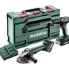 Metabo 685205500 zestaw Combo Set 2.4.4 18 V: SB 18 + W 18 L 9-125, 1×2,0 Ah + 1×4,0 Ah, metaBOX