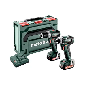 Metabo 685228000 zestaw Combo Set 2.7.3 12 V BL: PowerMaxx SSD 12 BL + PowerMaxx BS 12 BL, 2×2,0 Ah, metaBOX
