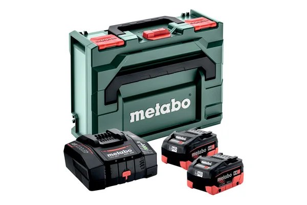 Metabo 685304000 zestaw: 2 akumulatory LiHD 18V / 10,0 Ah + ładowarka ASC 290 + walizka metaBOX 145 Metabo 685304000 zestaw: 2 akumulatory LiHD 18V / 10,0 Ah + ładowarka ASC 290 + walizka metaBOX 145