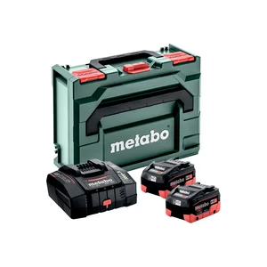 Metabo 685304000 zestaw: 2 akumulatory LiHD 18V / 10,0 Ah + ładowarka ASC 290 + walizka metaBOX 145